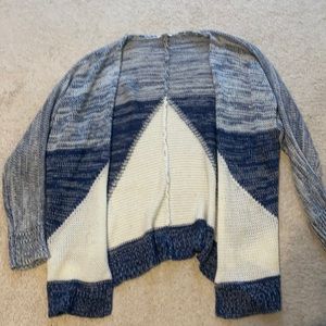 Blue and White Sweater